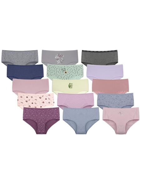 Donella 25F1 Assorted 10-Pack Women's Briefs — factory-direct from Turkey
