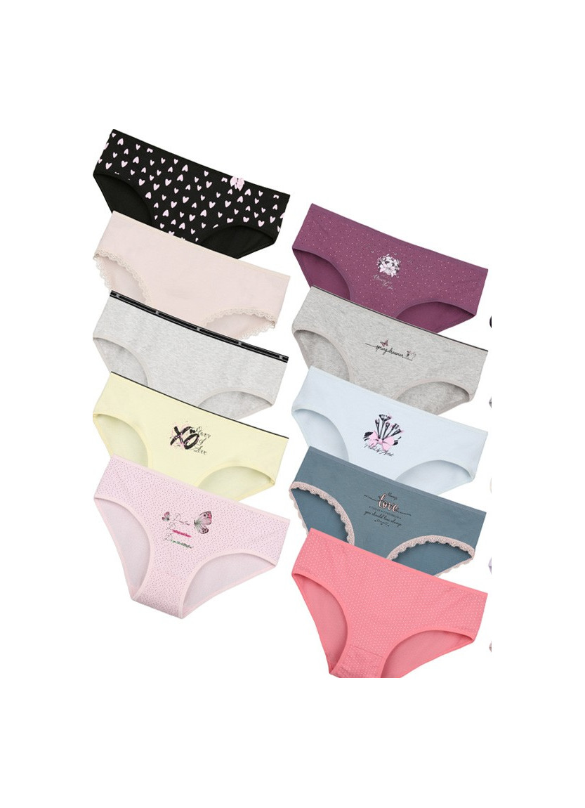 Donella 31F1 Assorted 10-Pack Women's Briefs — Istanbul wholesale supplier