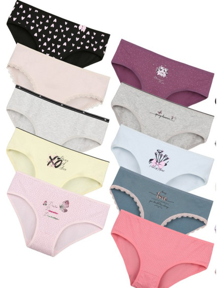 Donella 31F1 Assorted 10-Pack Women's Briefs — Istanbul wholesale supplier