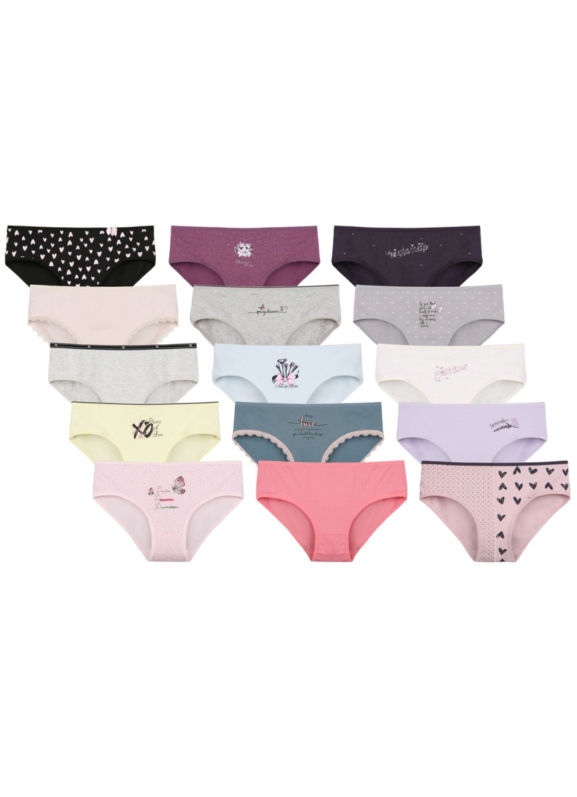 Donella 31F1 Assorted 10-Pack Women's Briefs — wholesale for boutiques