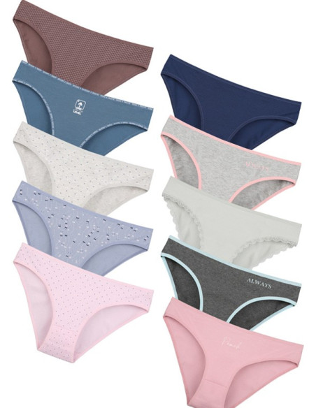 Donella 32F1 Assorted 10-Pack Women's Briefs — direct Turkish factory supply