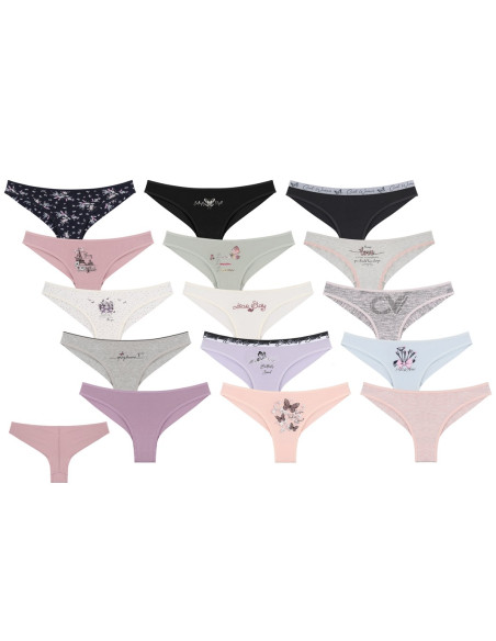 Donella 40F1 Assorted 10-Pack Women's Briefs — Istanbul wholesale supplier