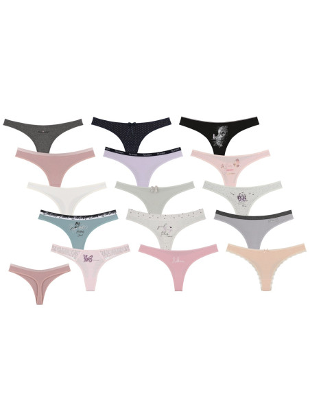 Donella 24F1 Assorted 10-Pack Women's Briefs — Turkish factory wholesale