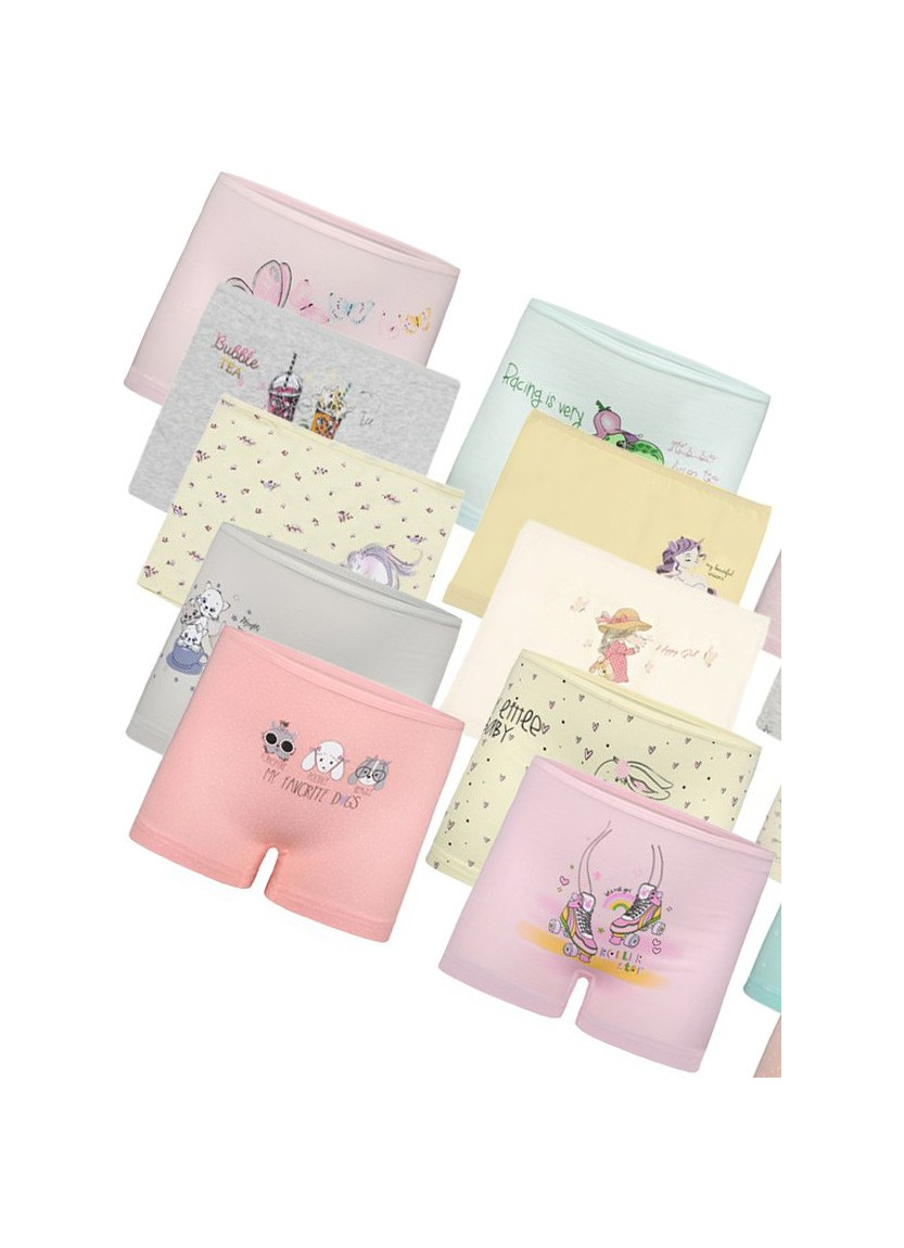 Donella 42F1 Assorted 10-Pack Girls' Briefs — direct Turkish factory supply