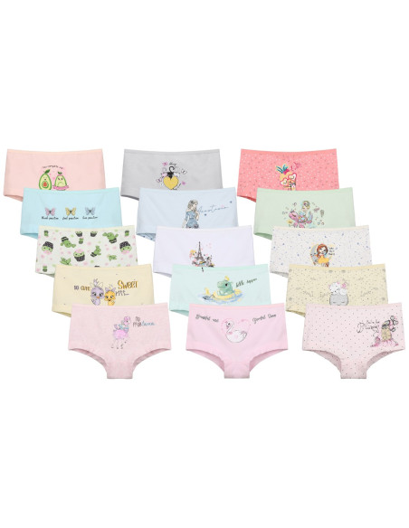 Donella 46F1 Assorted 10-Pack Girls' Briefs — Istanbul wholesale supplier