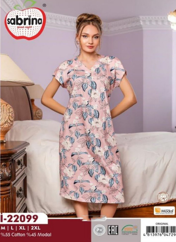 SAB.İ22099_ORI Nightdress (M+L+XL+XXL) — direct Turkish factory supply