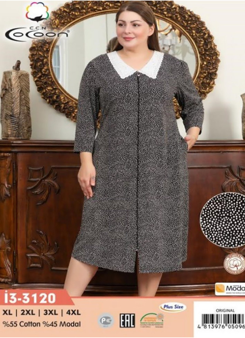 CCNİ3-3120_ORI Women's Robe (XL+XXL+3XL+4XL) — Turkish factory wholesale