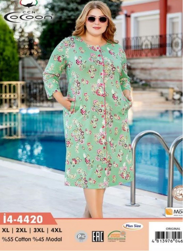 CCNİ4-4420_ORI Women's Robe (XL+XXL+3XL+4XL) — wholesale from Turkey
