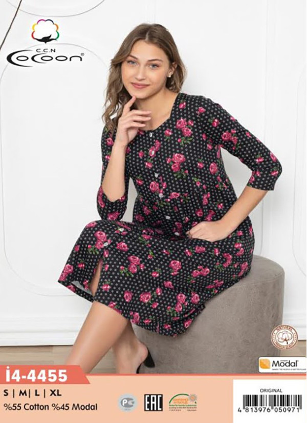 CCNİ4-4455_ORI Women's Robe (S+M+L+XL) — Istanbul wholesale supplier