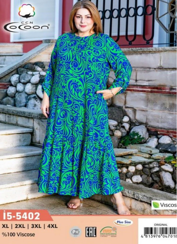 CCNİ5-5402_ORI Dress (XL+XXL+3XL+4XL) — Turkish textile wholesale