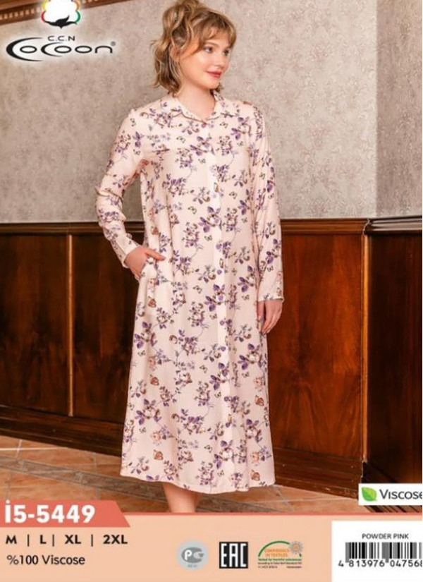 CCNİ5-5449_PWR Women's Robe (M+L+XL+2XL) — factory-direct from Turkey
