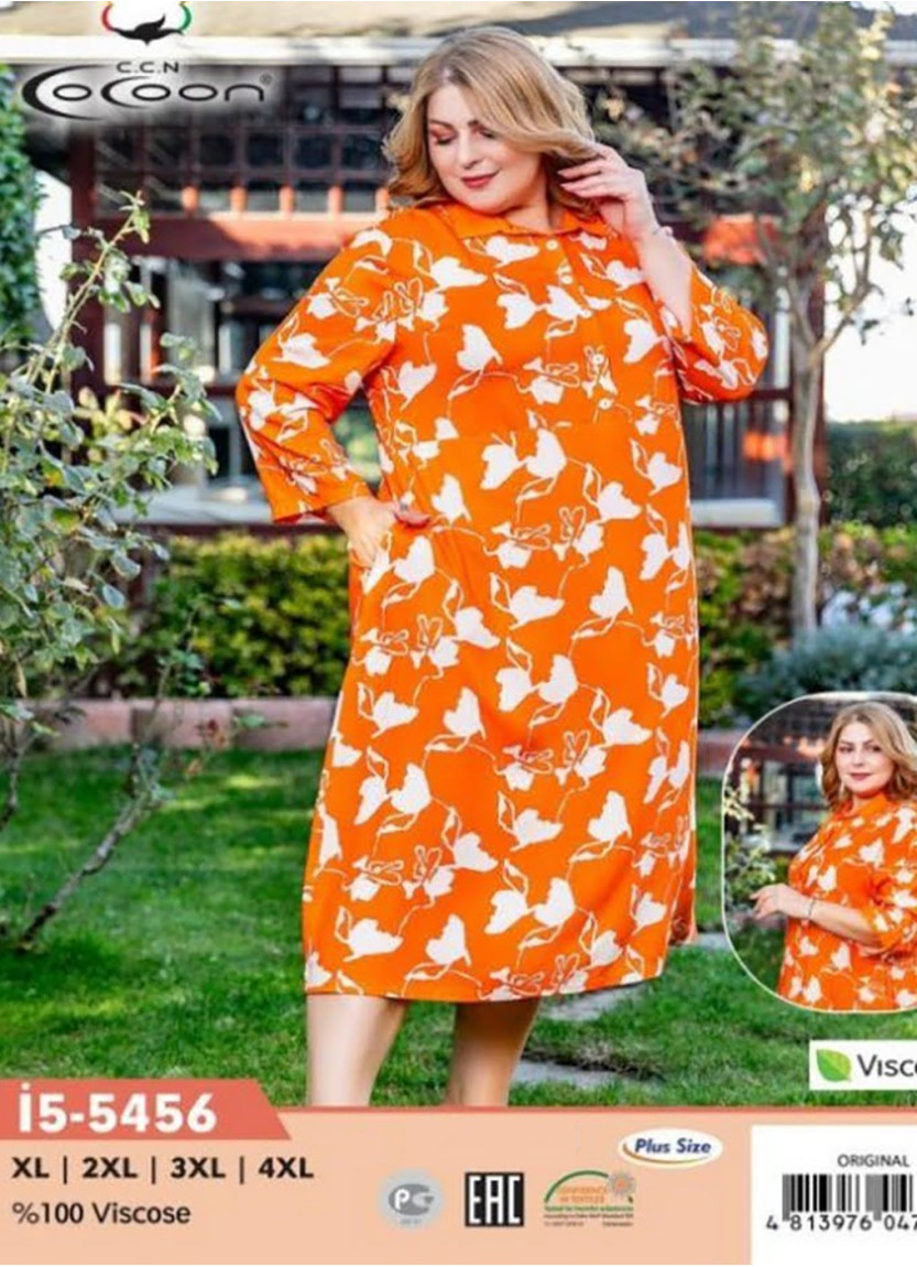 CCNİ5-5456_ORI Dress (XL+XXL+3XL+4XL) — wholesale from Turkey