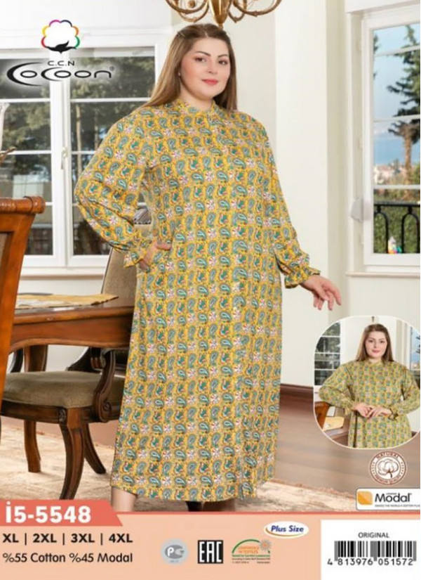 CCNİ5-5548_ORI Women's Robe (XL+XXL+3XL+4XL) — Istanbul wholesale supplier