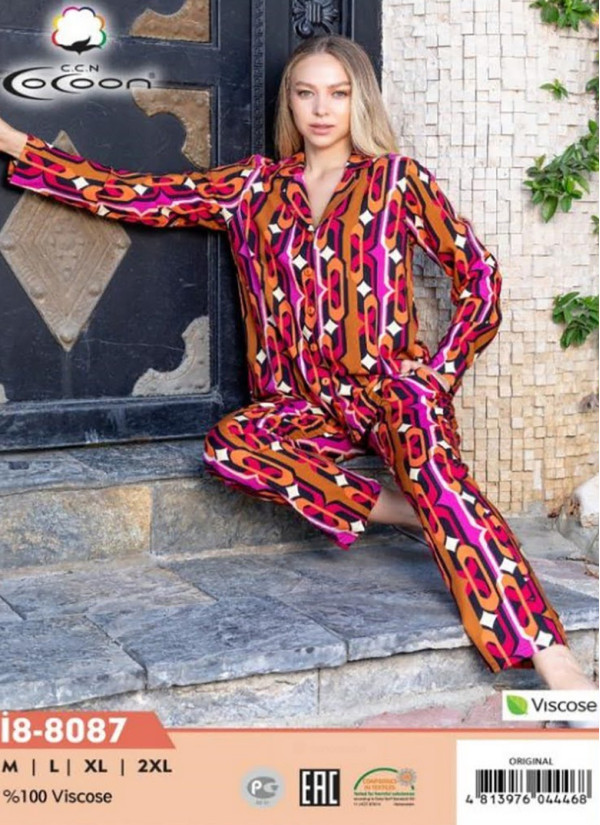 CCNİ8-8087_ORI Pants Homewear Set (M+L+XL+XXL) — Turkish textile wholesale