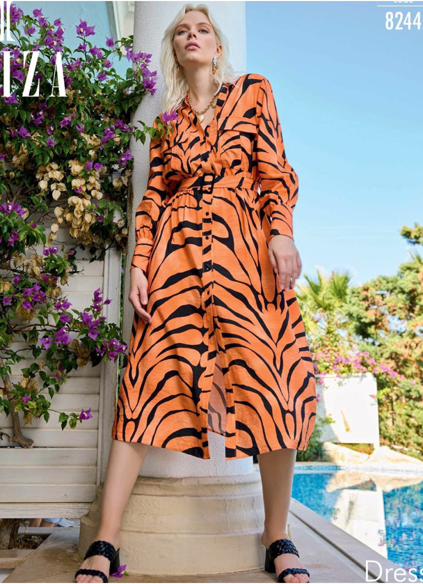 Платье (S/M+L+XL+XXL) IBIZA IBIZA 8244 — турецкий текстиль оптом