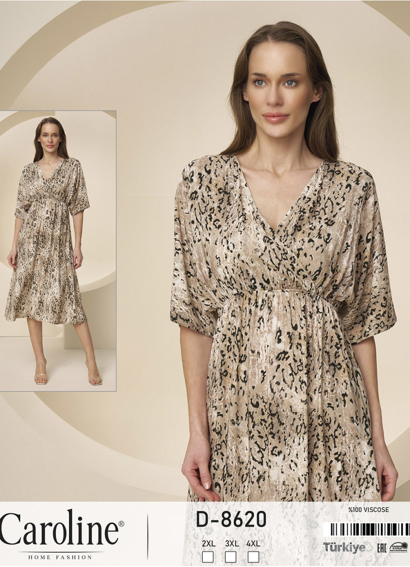 Caroline D-8620 Dress (2XL+3XL+4XL) — Turkish textile wholesale