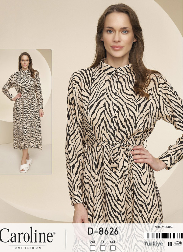 Caroline D-8626 Dress (2XL+3XL+4XL) — factory-direct from Turkey