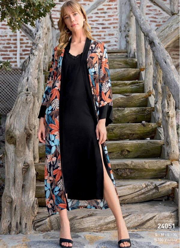 Monamise 24051 Robe Set (S+M+L+XL) — direct Turkish factory supply