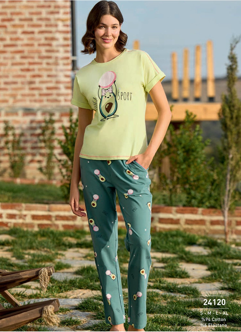 Monamise 24120 Pants Homewear Set (S+M+XL) — Turkish textile wholesale