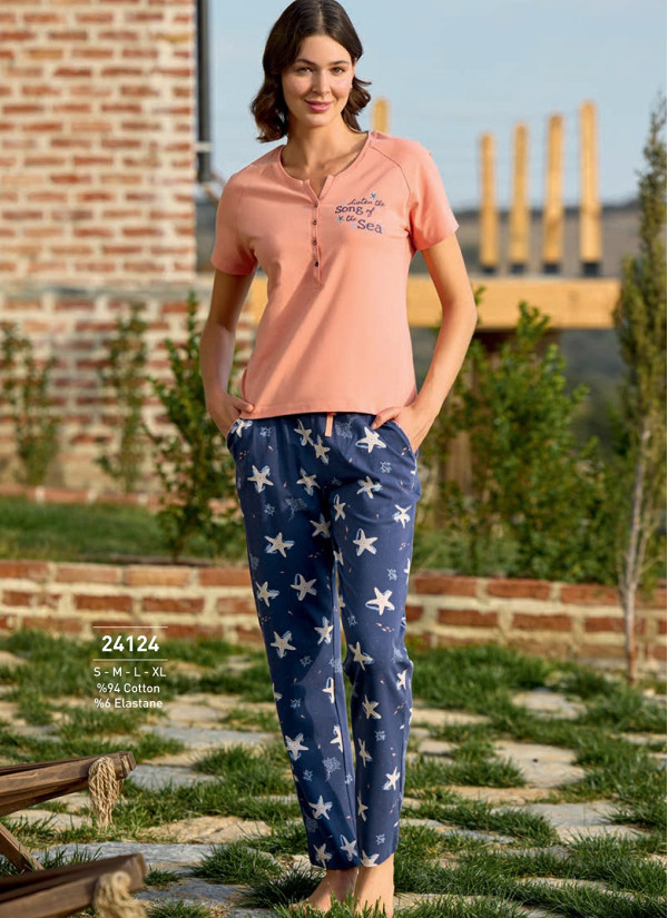 Monamise 24124 Pants Homewear Set (S+M+L+XL) — Turkish textile wholesale