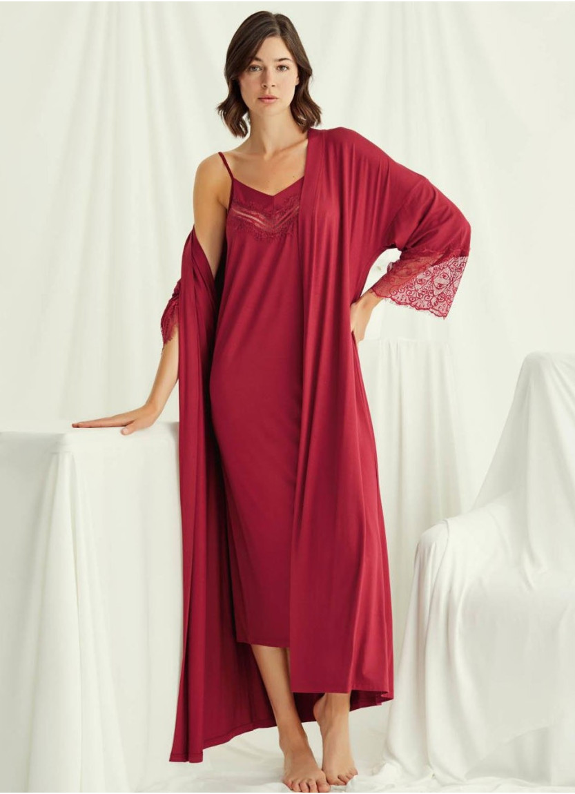 Женский Комплект с Халатом 2-КА (S+M+L+XL+2XL+3XL) MONAMISE Monamise 18520 — оптом от турецкой фабрики