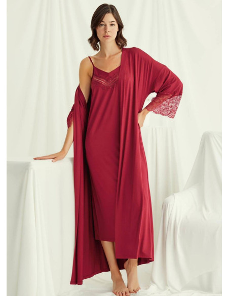 Monamise 18520 Robe Set (S+M+L+XL+2XL+3XL) — Turkish factory wholesale