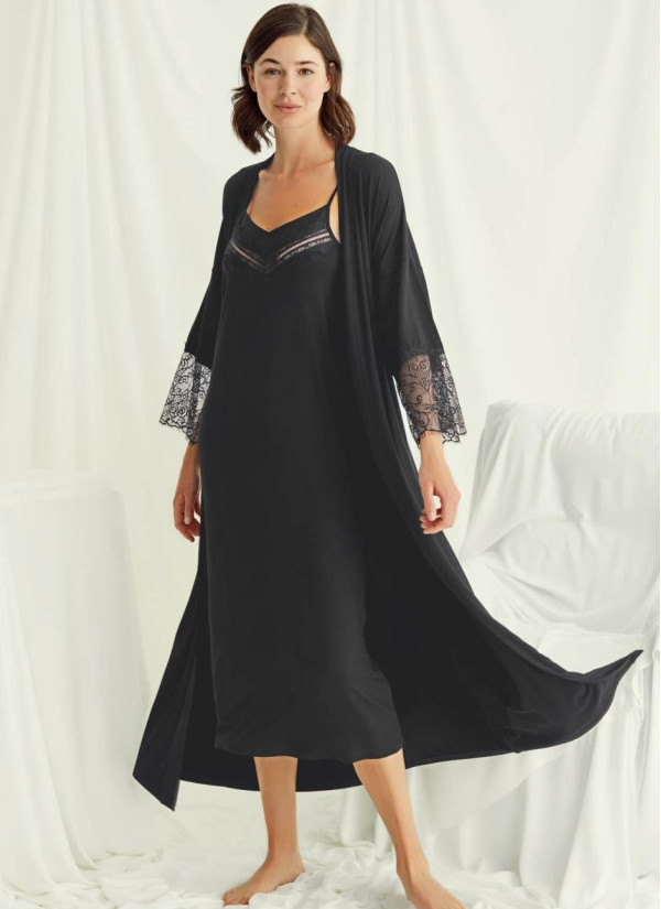 Monamise 18507 Robe Set (S+M+L+XL+2XL+3XL) — direct Turkish factory supply