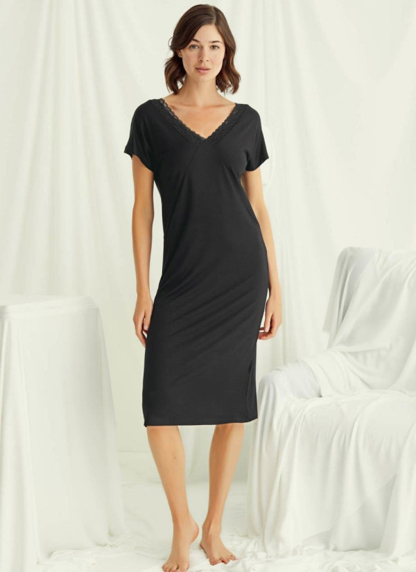 Monamise 18497 Nightdress (S+M+L+XL+2XL+3XL) — wholesale from Turkey