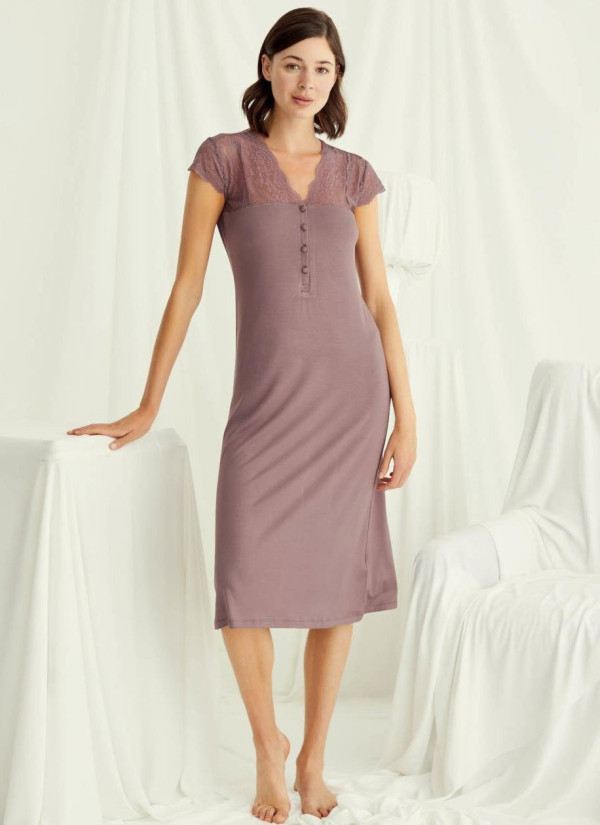 Monamise 18511 Nightdress (S+M+L+XL+2XL+3XL) — Turkish textile wholesale