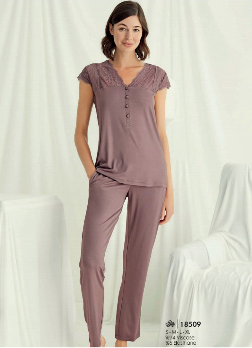 Monamise 18509 Pants Homewear Set (S+M+L+XL) — wholesale from Turkey