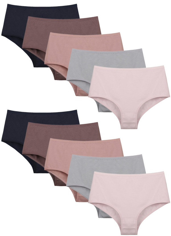 Donella 0671PD1 Assorted 10-Pack Women's Briefs — direct Turkish factory supply