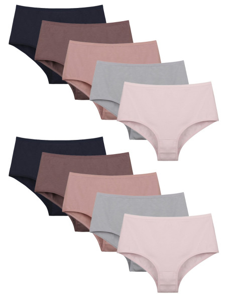 Donella 0671PD1 Assorted 10-Pack Women's Briefs — direct Turkish factory supply