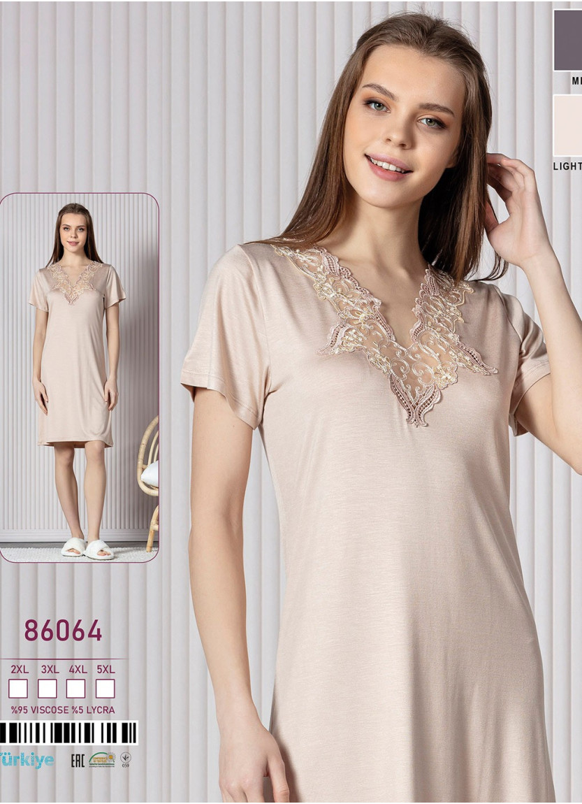 Caroline 86064 Nightdress (2XL+3XL+4XL+5XL) — Istanbul wholesale supplier