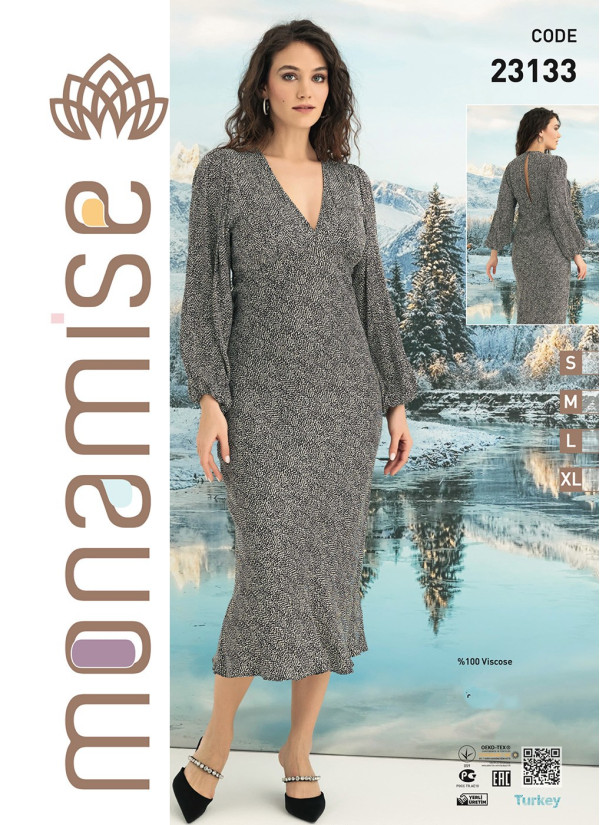 Monamise 23133 Dress (S+M+L+XL) — wholesale from Turkey