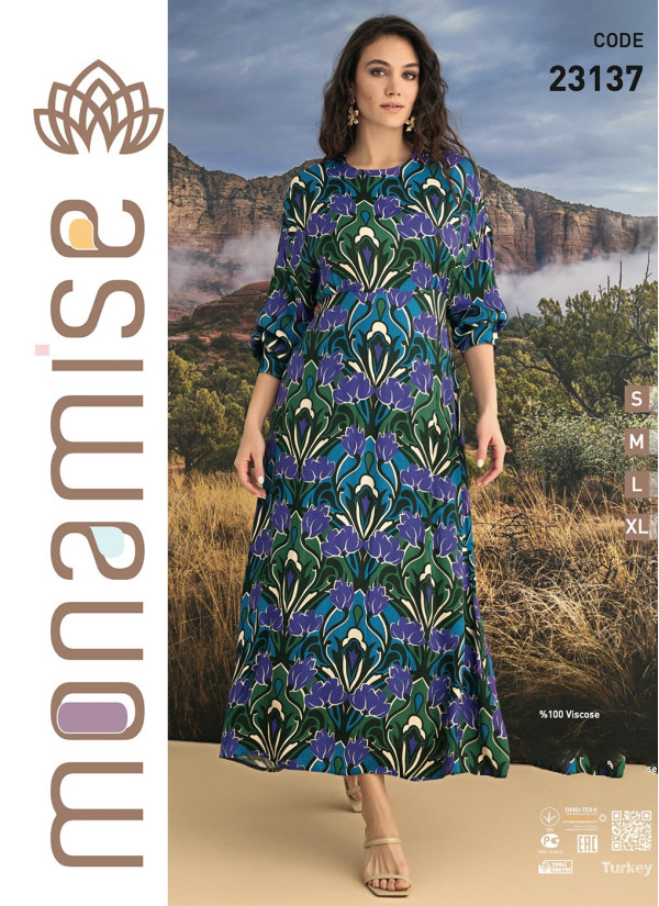 Monamise 23137 Dress (S+M+L+XL) — factory-direct from Turkey