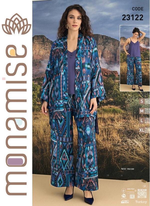 Monamise 23122 Pants Homewear Set (XL) — factory-direct from Turkey