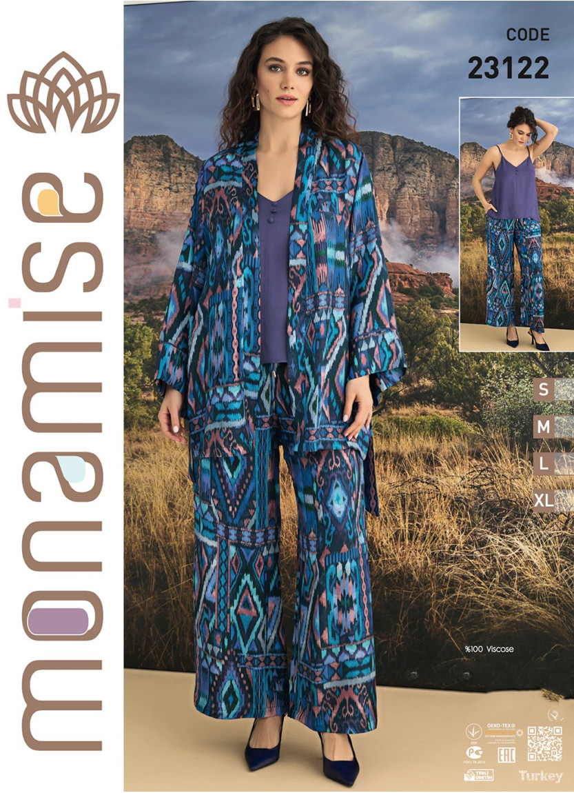 Monamise 23122 Pants Homewear Set (XL) — factory-direct from Turkey