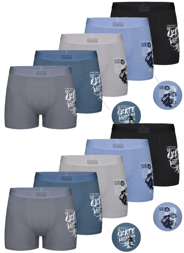Donella 8071PB8 Assorted 10-Pack Boys' Boxer Briefs — Turkey wholesale collection