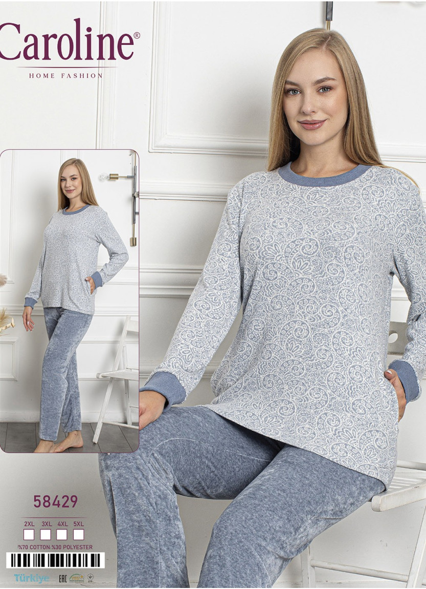 Комплект с Брюками (2XL+3XL+4XL+5XL) Caroline Caroline 58429 — оптом от турецкой фабрики