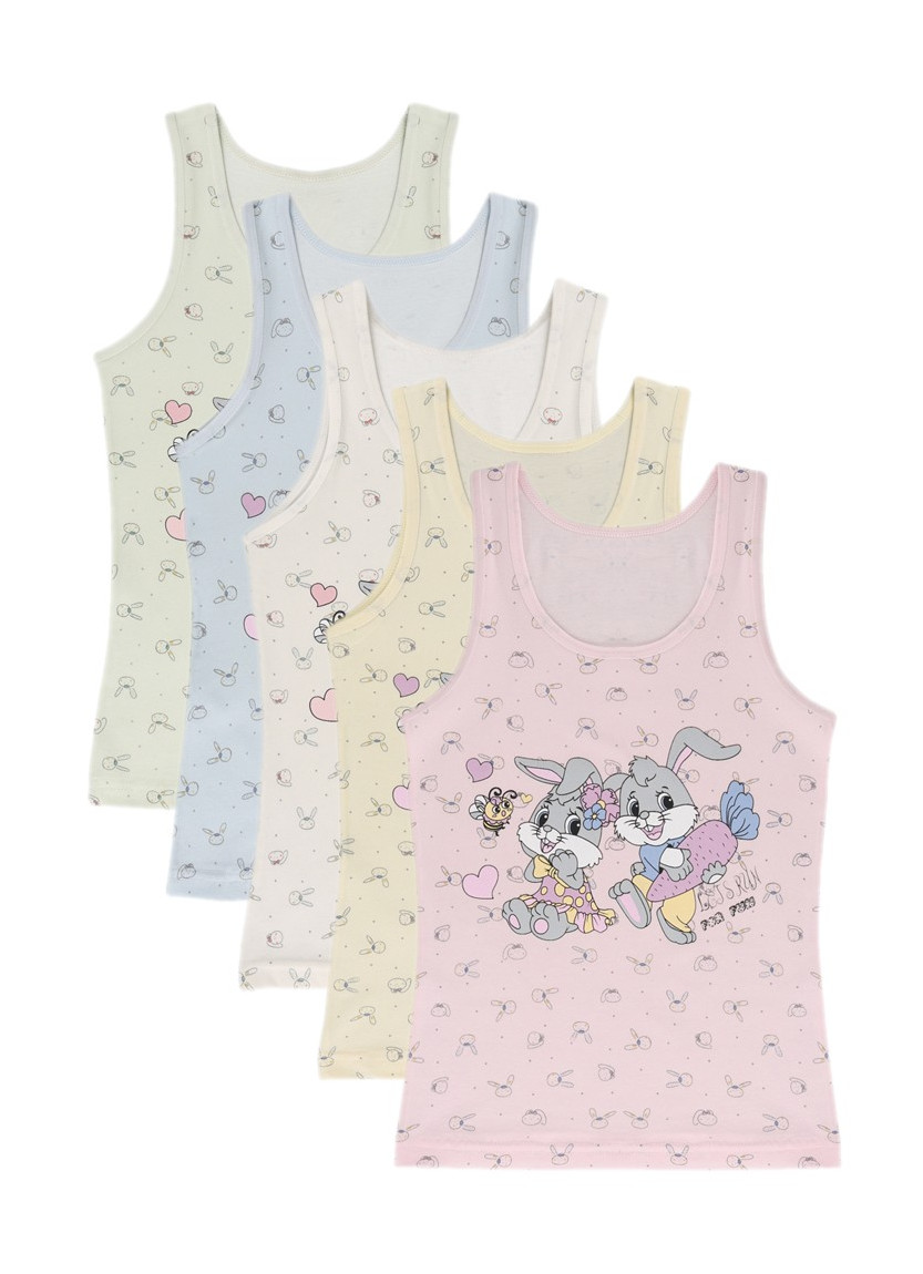 Donella 4981B8 Assorted 10-Pack Girls' Tank Top — Turkish factory wholesale