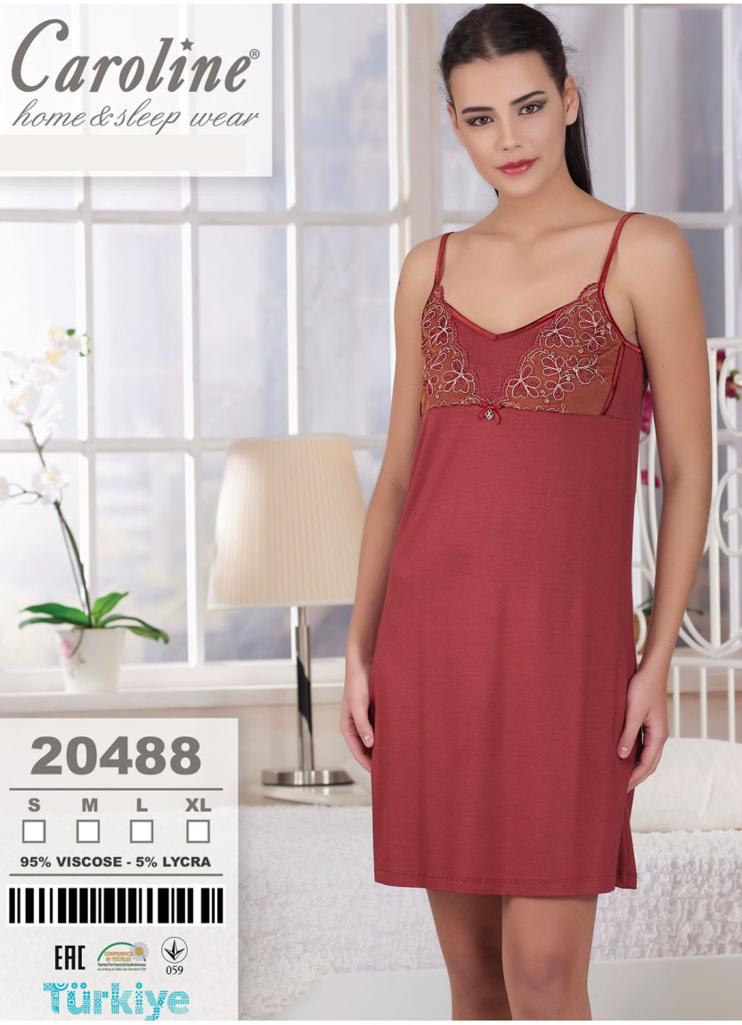 Caroline 20488 Nightdress (S+M+L+XL) — Turkey wholesale collection