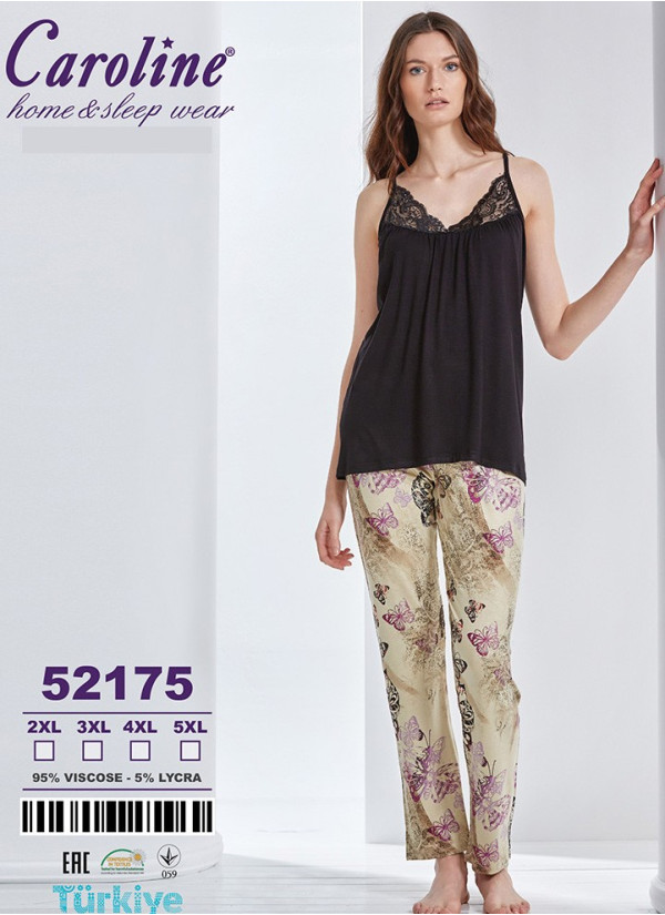 Caroline 52175 Pants Homewear Set (2XL+3XL+4XL+5XL) — wholesale for boutiques