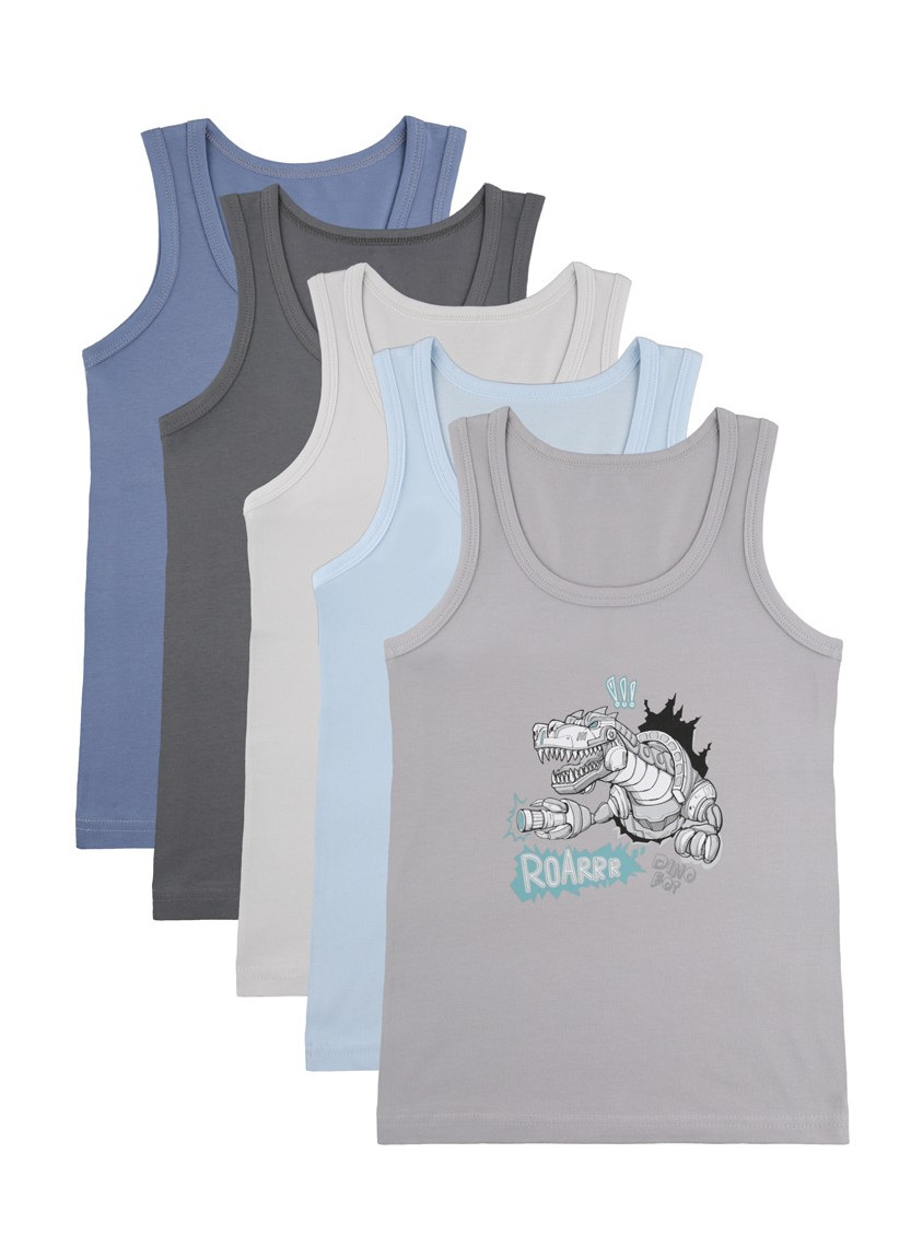 Donella 7771PB5 Assorted 10-Pack Boys' Tank Top — factory-direct from Turkey