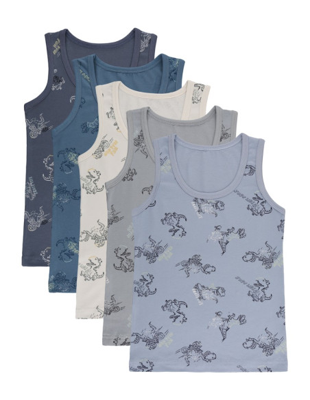 Donella 778105 Assorted 10-Pack Boys' Tank Top — direct Turkish factory supply