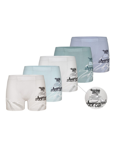 Donella 7571PB7 Assorted 10-Pack Boys' Boxer Briefs — Turkey wholesale collection