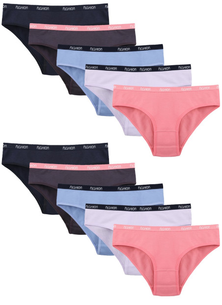 Donella 5171PD6 Assorted 10-Pack Girls' Briefs — Turkish textile wholesale