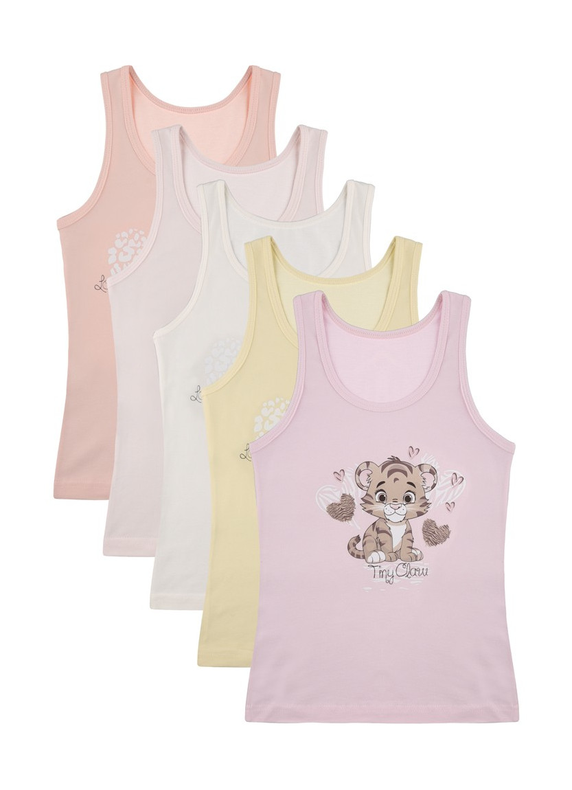 Donella 4971PB11 Assorted 10-Pack Girls' Tank Top — Turkish factory wholesale