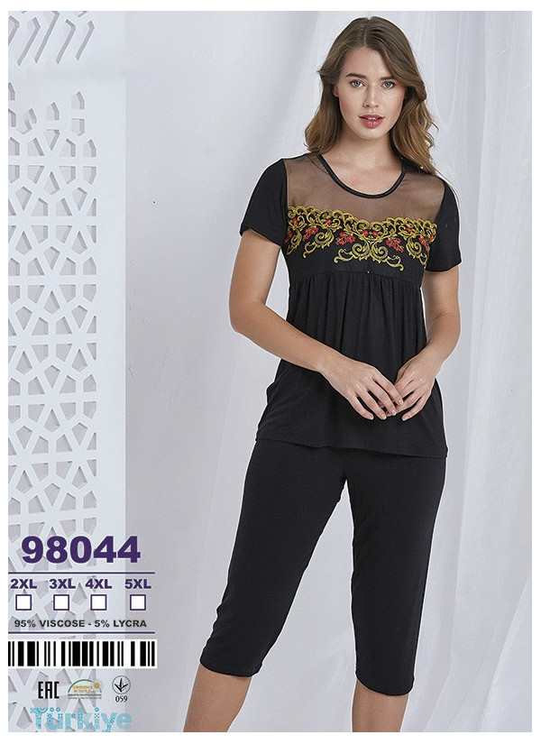 Caroline 98044 Capri Homewear Set (2XL+3XL+4XL+5XL) — Turkey wholesale collection