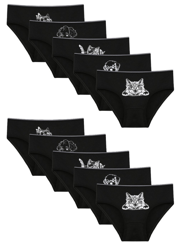 Donella 4171SB3 10-Pack Girls' Briefs — Turkey wholesale collection