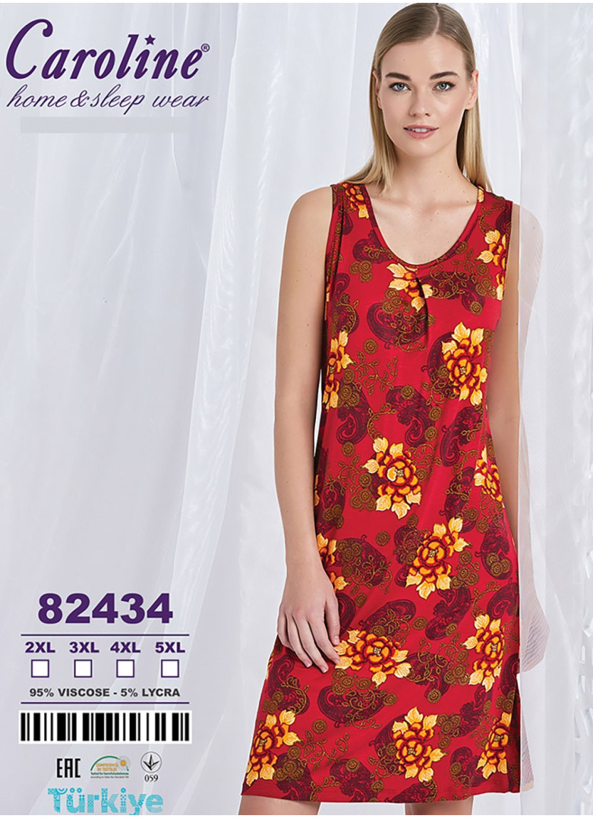 Caroline 82434 Nightdress (2XL+3XL+4XL+5XL) — wholesale from Turkey